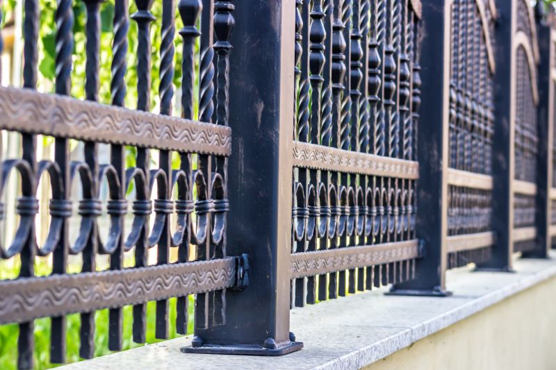 Gothic Iron Fence Installation